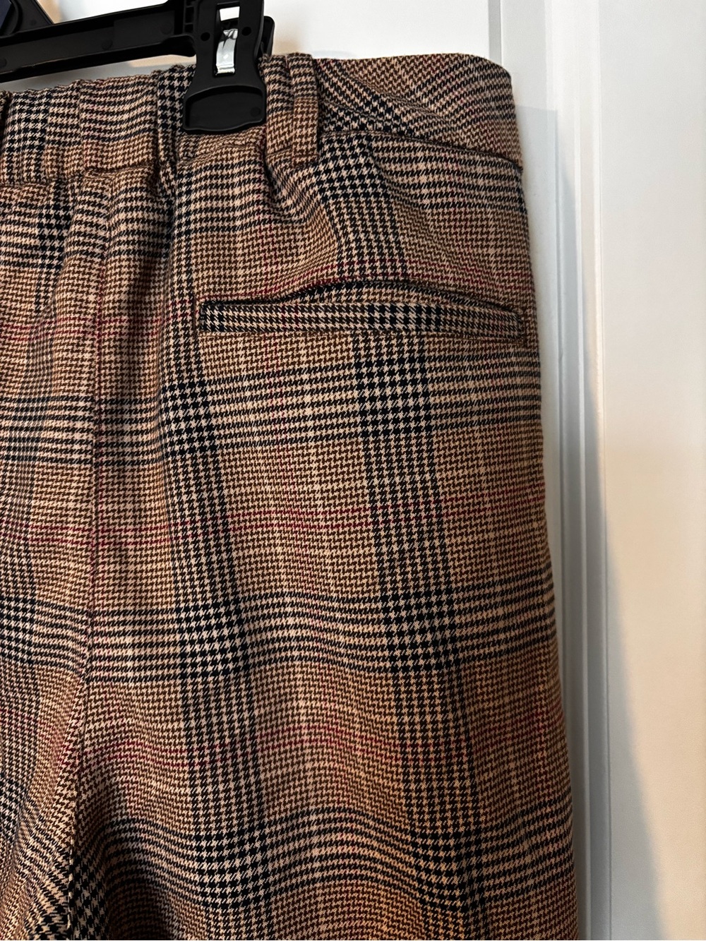 Old Navy women’s Taylor Wide Leg Trouser Plaid Dress Pants - Picture 6 of 7